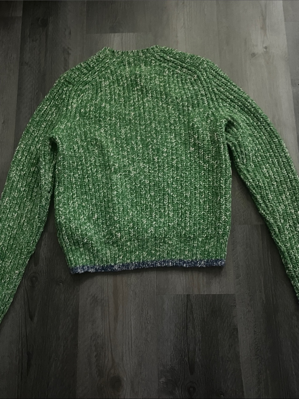Ralph Lauren Green Knit Sweater with Flag Motif - Picture 2 of 4